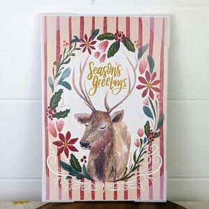 Seasons Greetings Wooden Wall Art Holiday Decor 10x15